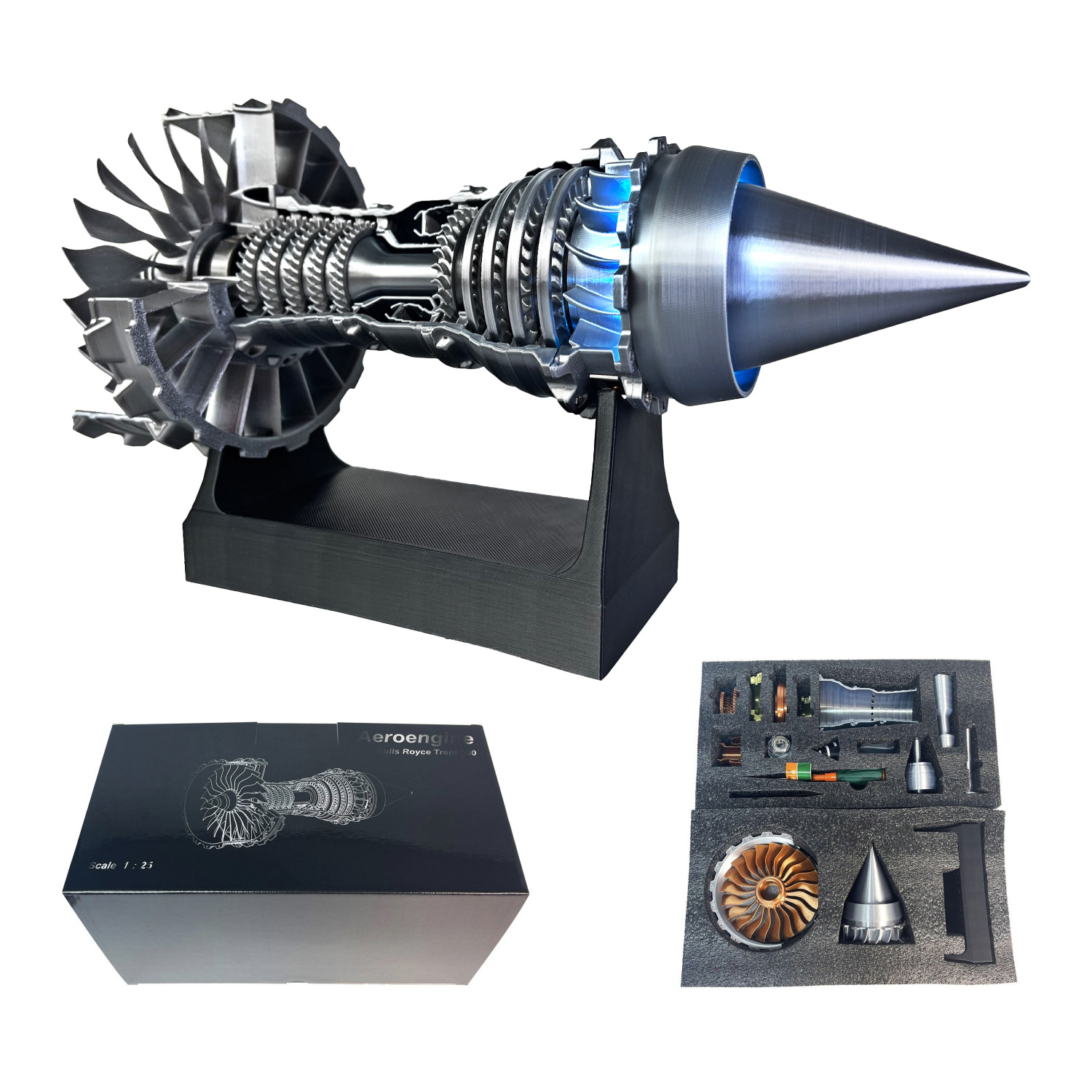 Model Kit Jet Engine - DIY Turbofan Jet Motor Modell Flugzeug