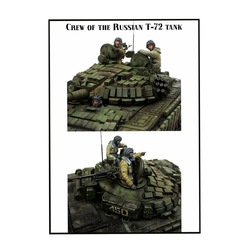 Model Kit Keroro - 1:35 Modellbausatz Resinbausatz Russische T 72-Panzergruppe
