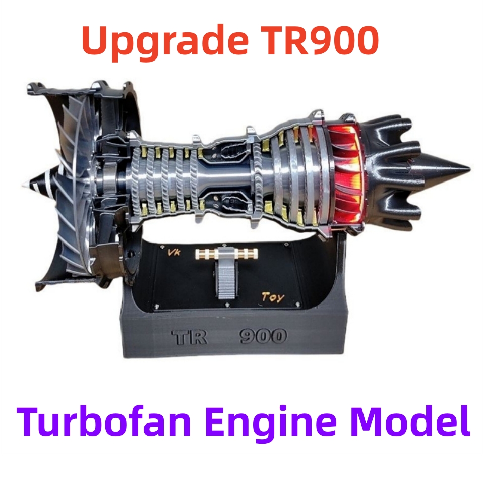 Model Kit Jet Engine - Upgrade des TR900 Turbofan-Motormodells, DIY-Montagesatz, Hochgeschwindigkeitsflugzeug,
