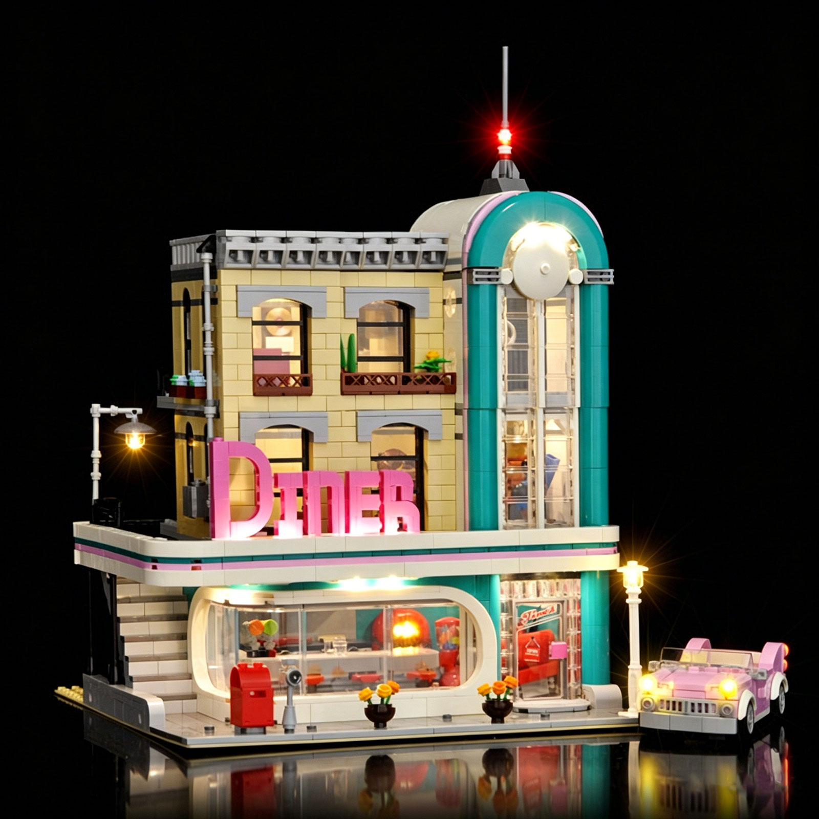 Model Kit Companies - LYBMTWF LED-Beleuchtungsset, kompatibel mit Lego 10260