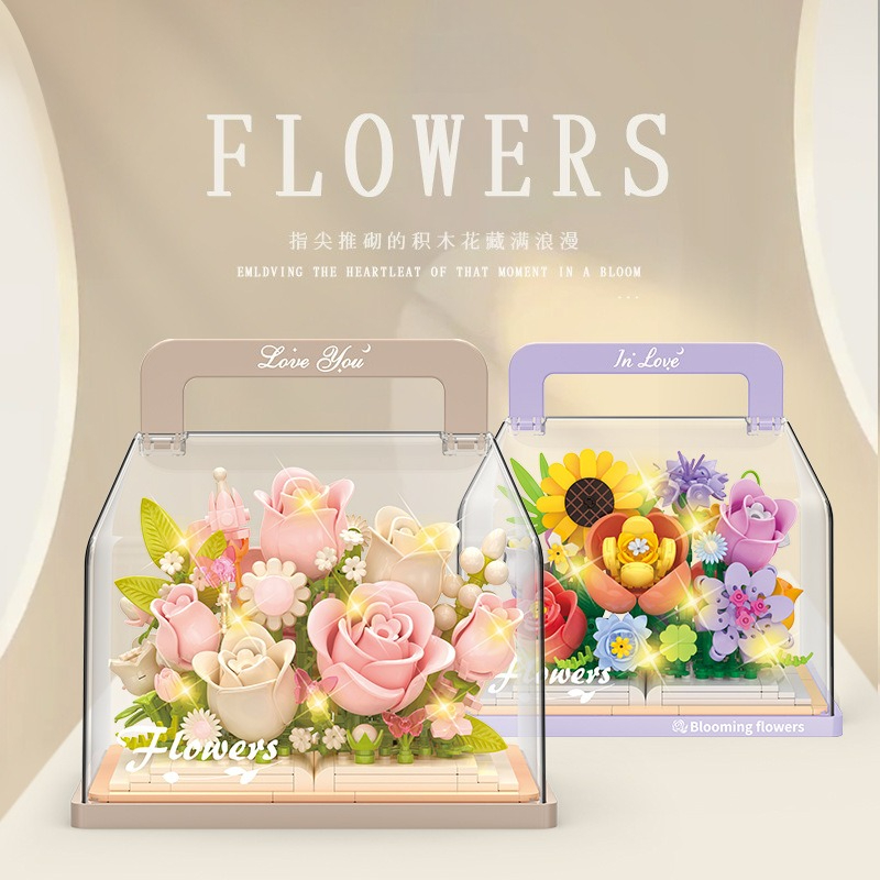 Model Kit Companies - Ewige Blume Pflanze Serie Bausteine Modell