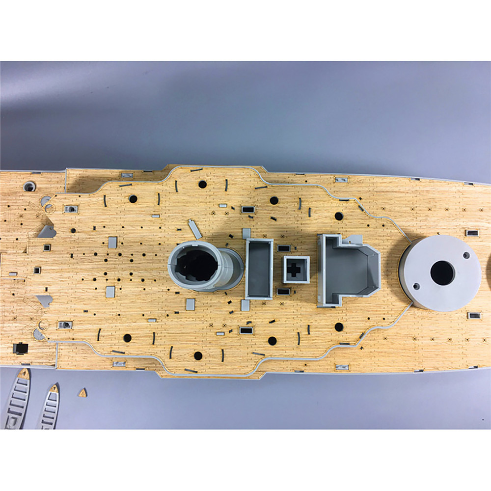 Model Kit Uss Arizona - Holzdeck-Set für Trumpeter 03701, Maßstab 1:200,
