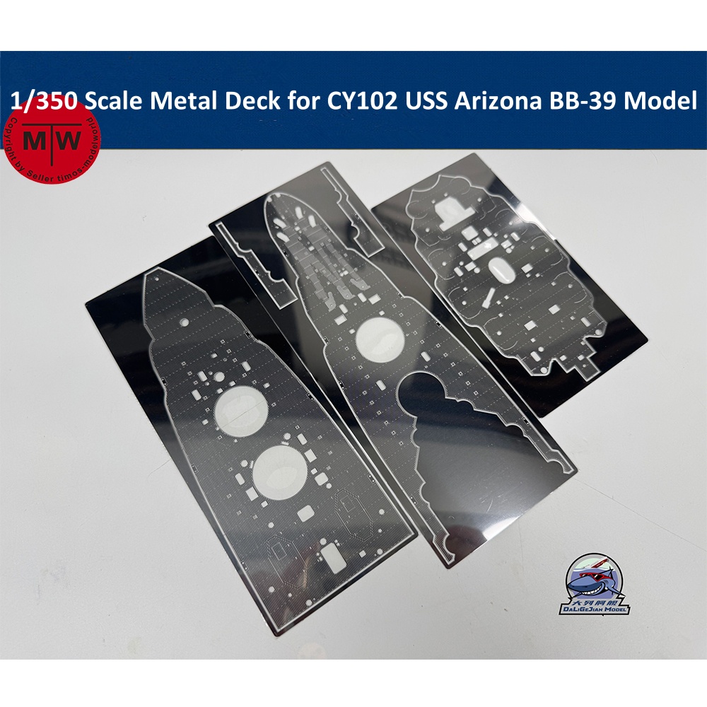 Model Kit Uss Arizona - Metalldeck im Maßstab 1:350 für CY102
