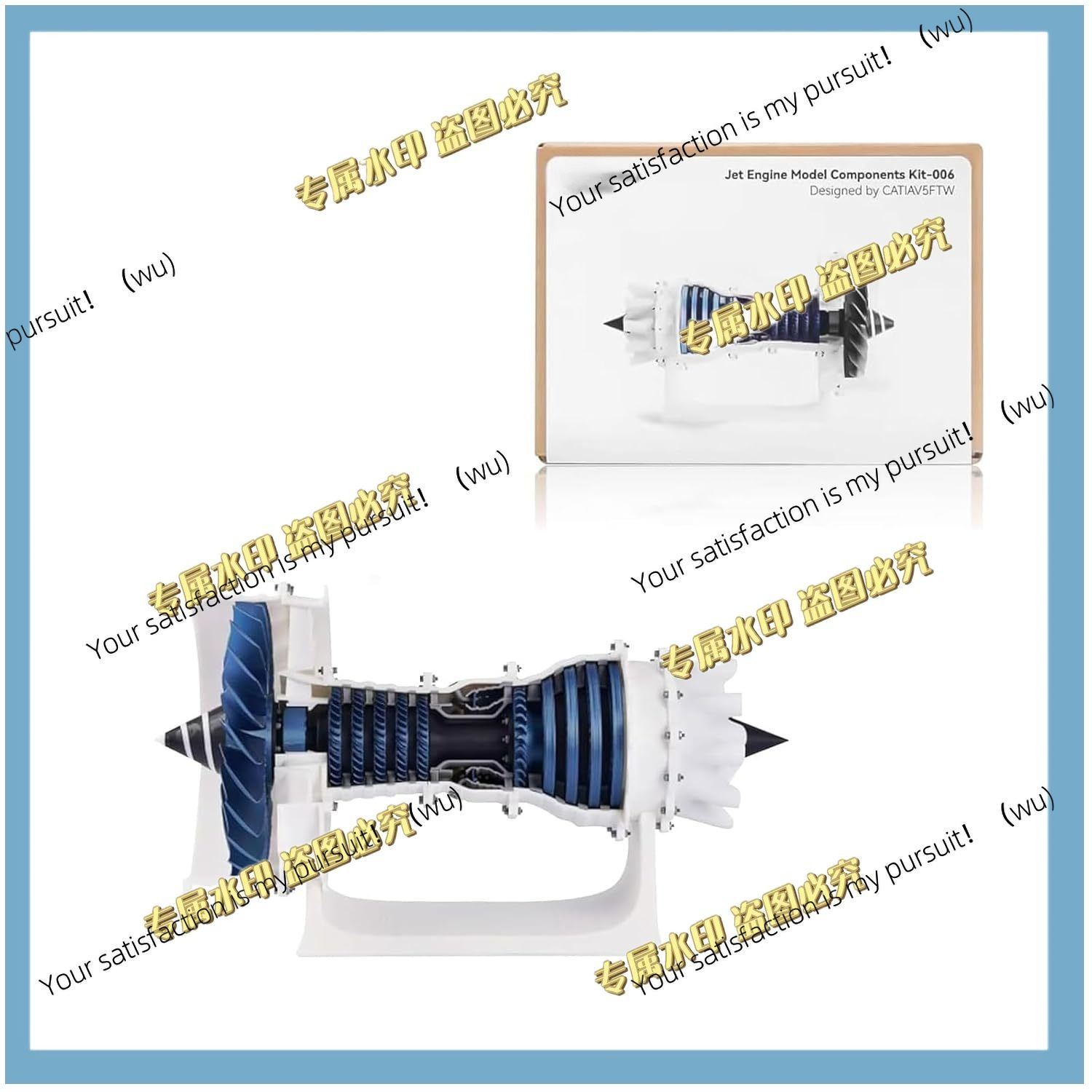 Model Kit Jet Engine - Für Bambu Lab Makerworld MH006 Strahltriebwerk-Modellbausatz