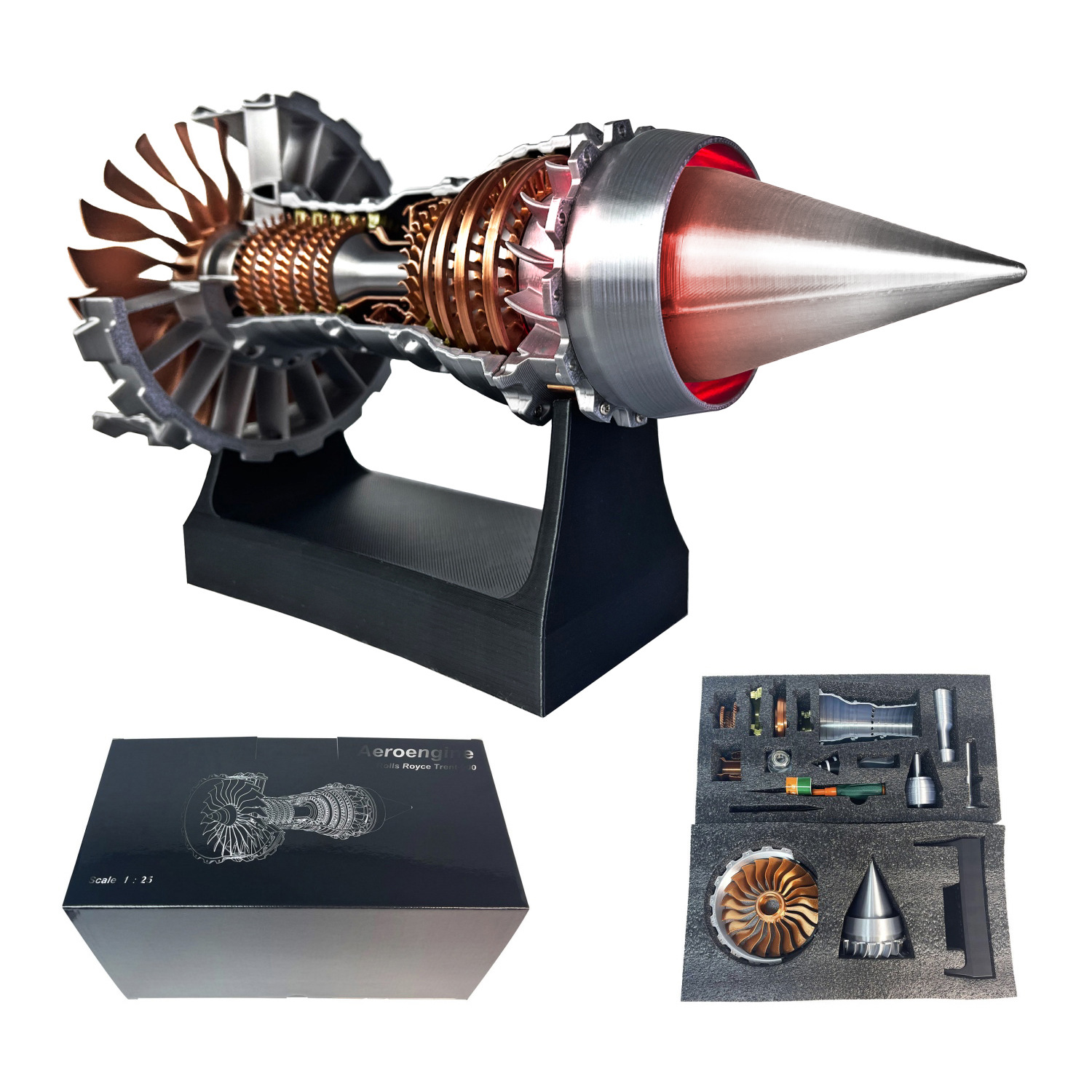 DIY Turbofan Jet Motor Modell  – Model Kit Jet Engine Bewertung und Preis