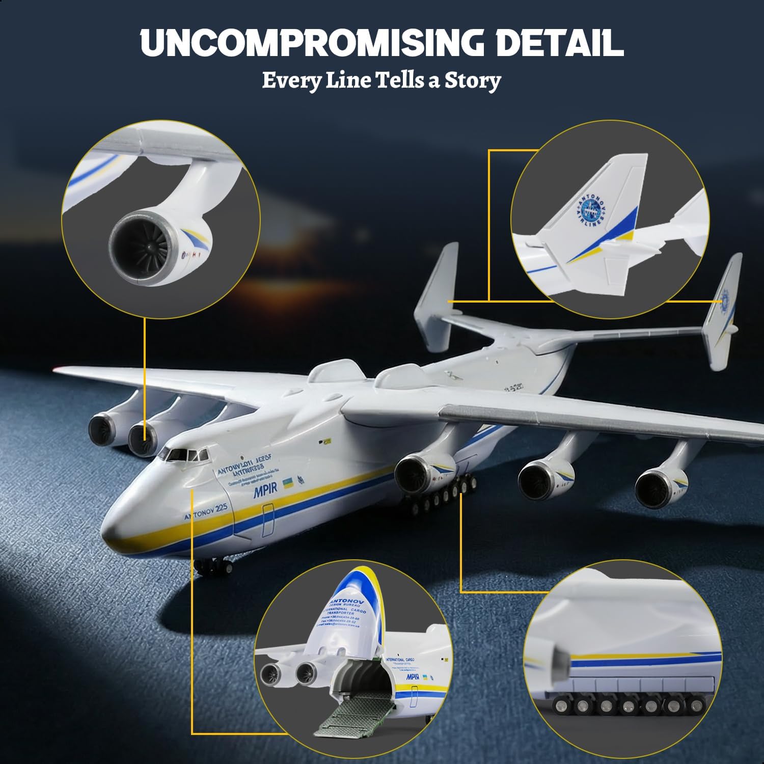 Antonov AN-225 Mriya 1/200 Maß – Model Kit Ukraine Bewertung und Preis